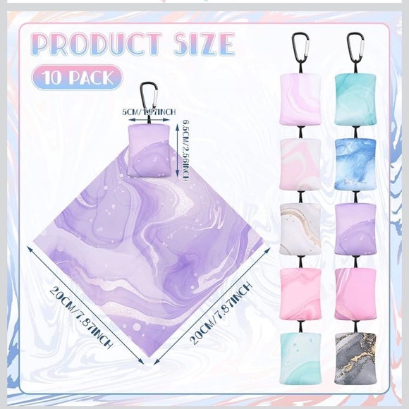 Microfiber Cleaning Cloth Keychain Choose Your Favorite - Picture 3 of 4